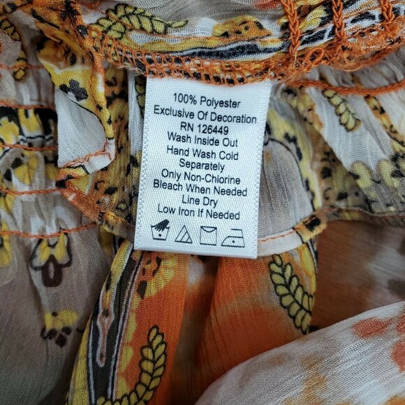 M By Marc bouwer Light Wear See Through Gem Laced Collar Elegant Decorative Top - Picture 11 of 12